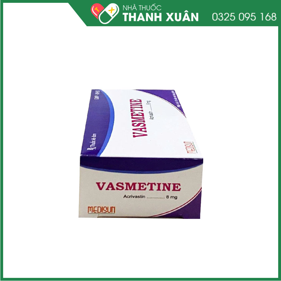Vasmetine điều trị viêm mũi dị ứng, dị ứng, nổi mề đay mãn tính vô căn